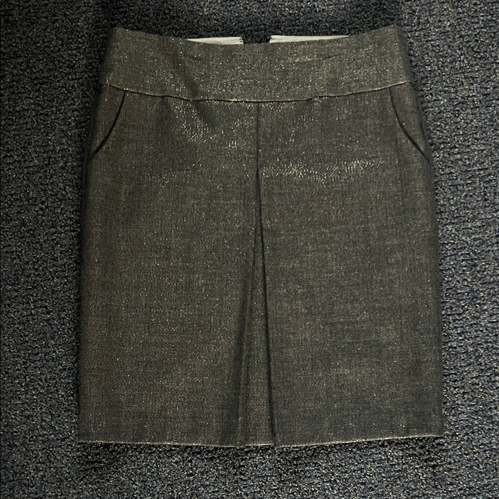 Jcrew Metallic Pencil Skirt